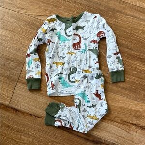 Carter's Dinosaur Print Pajama Set - Green, Red, Yellow